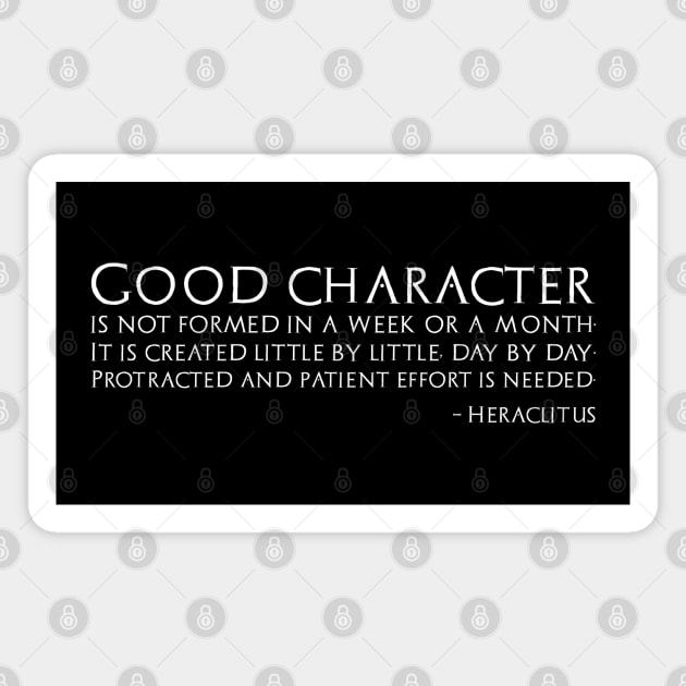 Classical Greek Philosophy Heraclitus Quote Motivational Magnet by Styr Designs